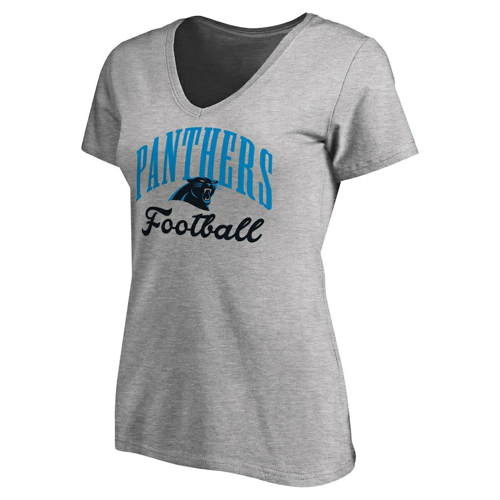 Women's Victory Script V-Neck T-Shirt - Carolina Panthers