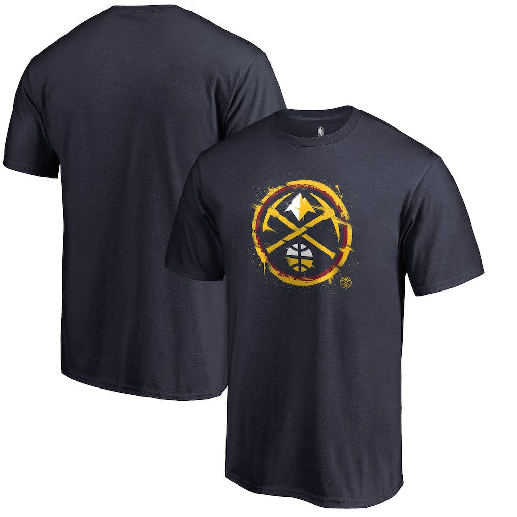 NBA Denver Nuggets Splatter Logo T-Shirt sale
