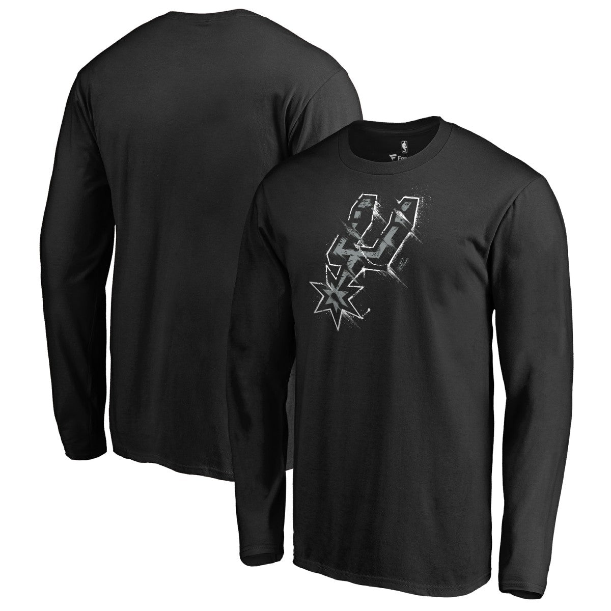 NBA San Antonio Spurs Splatter Logo Long Sleeve T-Shirt