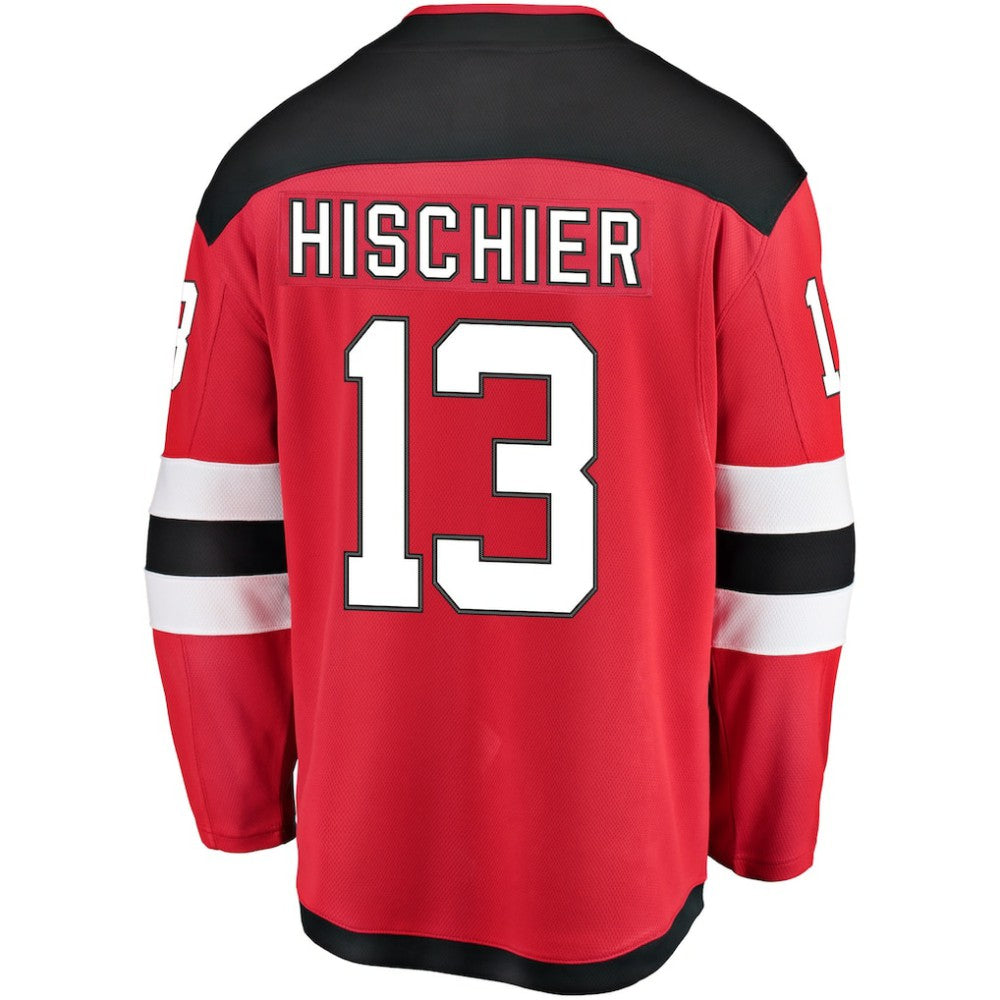 NHL Red Nico Hischier New Jersey Devils Fanatics Youth Home Breakaway Player Jersey