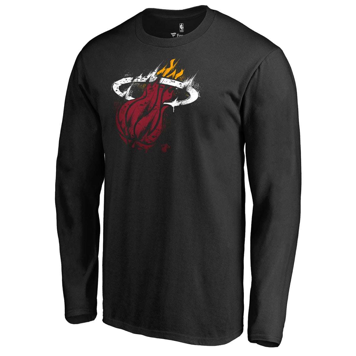 NBA Miami Heat Splatter Logo Long Sleeve T-Shirt