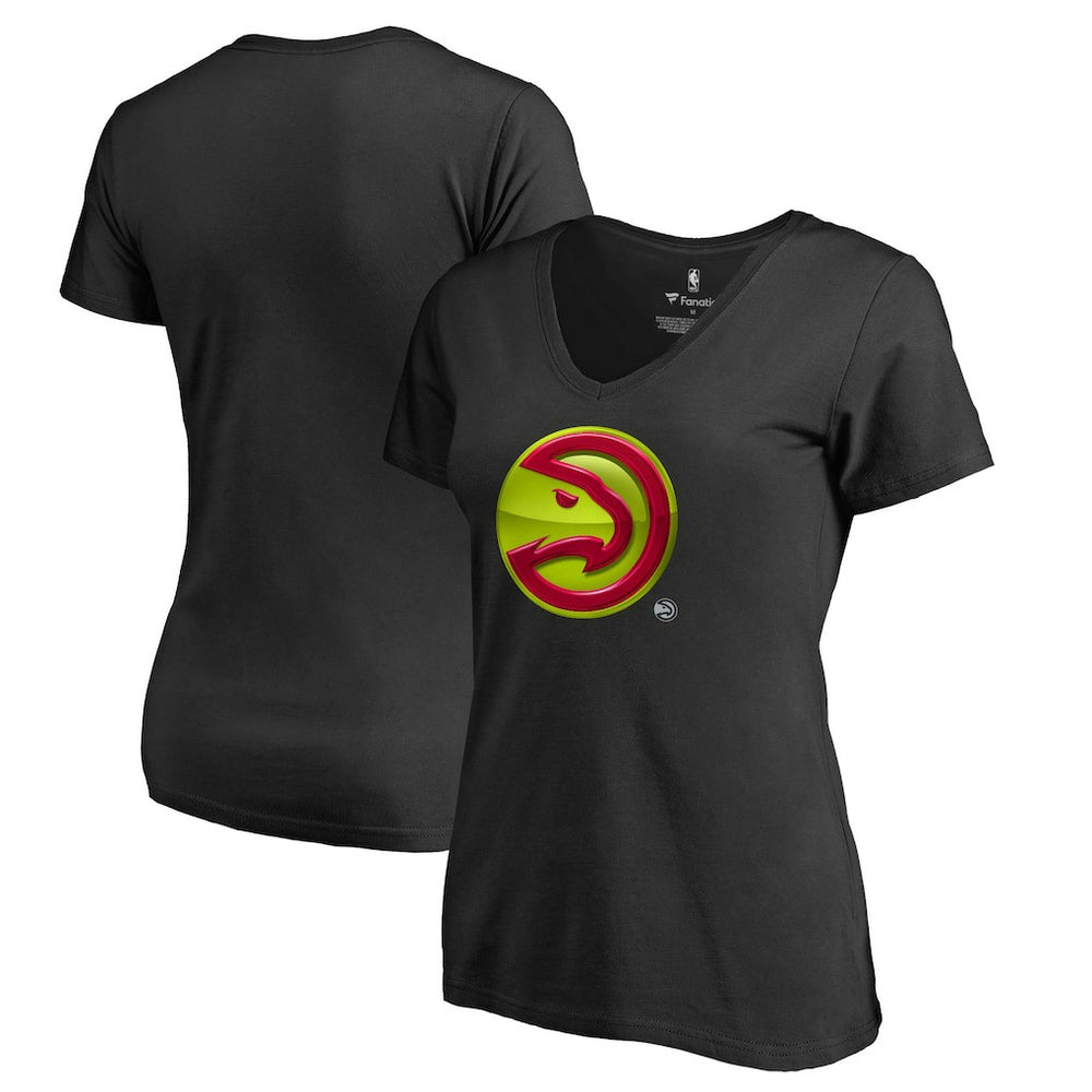 NBA Atlanta Hawks Women's Midnight Mascot V-Neck T-Shirt