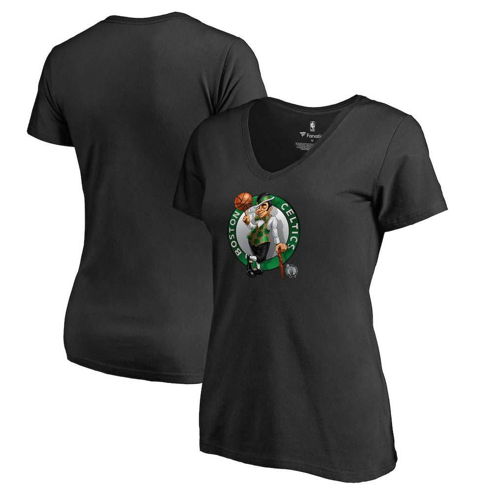 NBA Boston Celtics Women's Midnight Mascot V-Neck T-Shirt