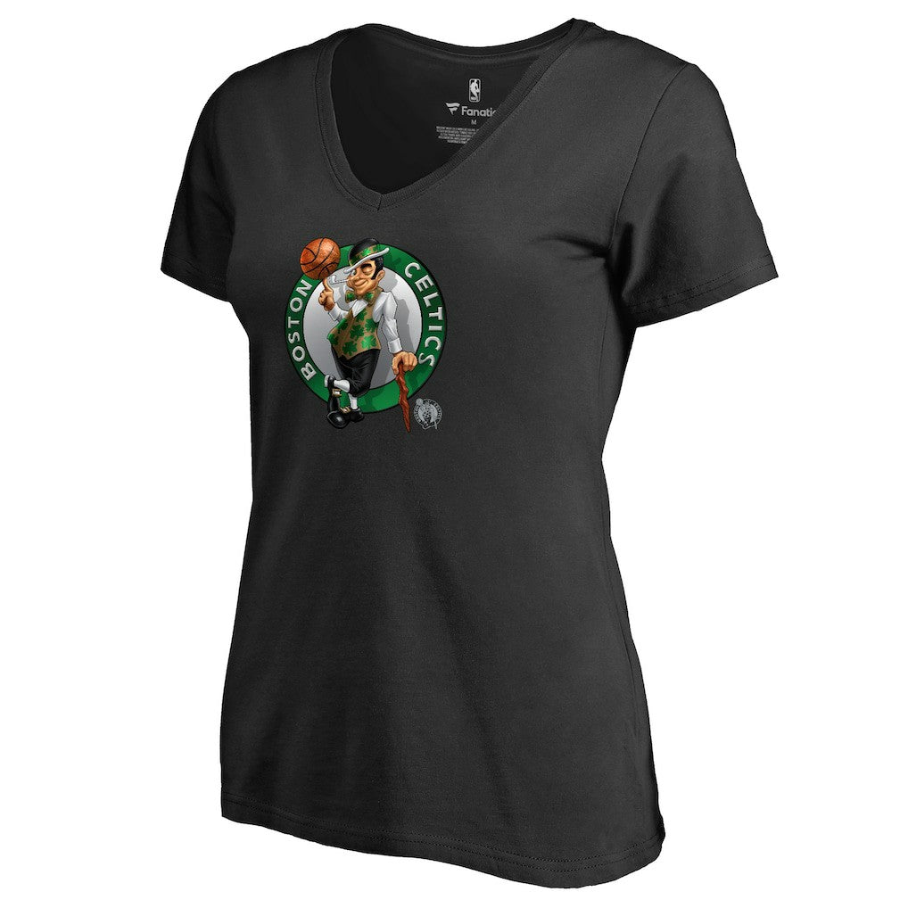 NBA Boston Celtics Women's Midnight Mascot V-Neck T-Shirt