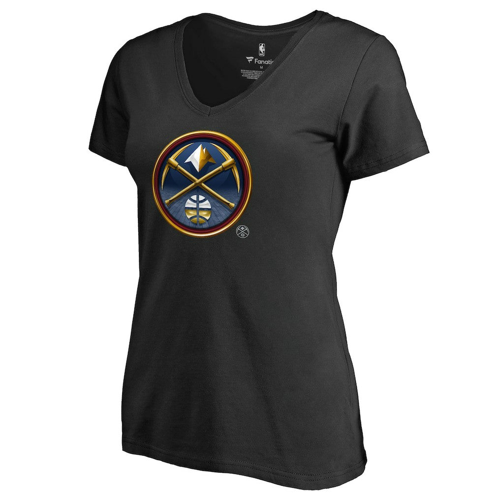 NBA Denver Nuggets Women's Midnight Mascot V-Neck T-Shirt sale