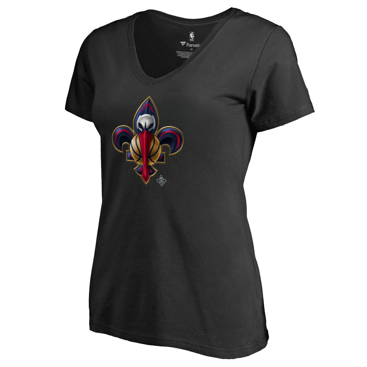 NBA New Orleans Pelicans Women's Midnight Mascot V-Neck T-Shirt