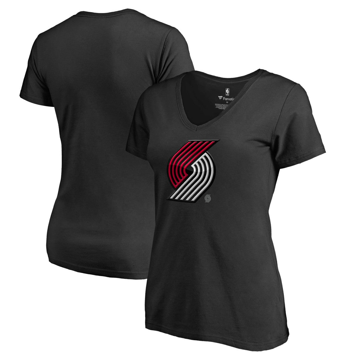 NBA Portland Trail Blazers Women's Midnight Mascot V-Neck T-Shirt