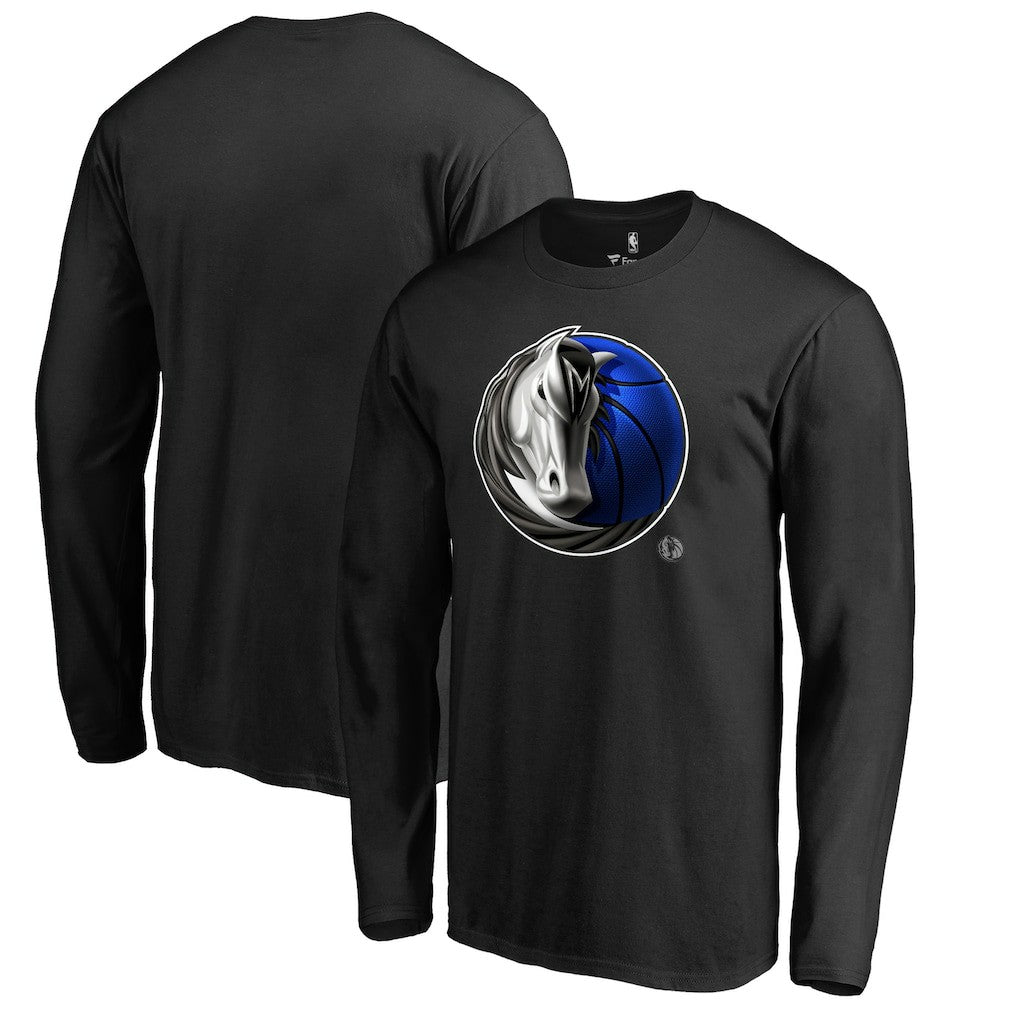 NBA Dallas Mavericks Midnight Mascot Long Sleeve T-Shirt sale
