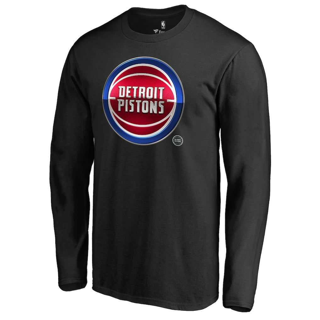 NBA Detroit Pistons Midnight Mascot Long Sleeve T-Shirt sale
