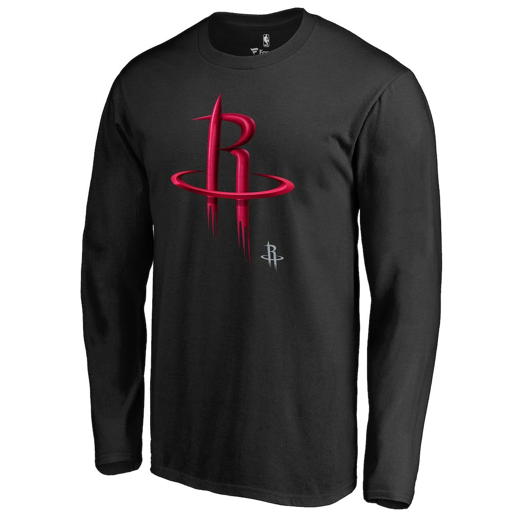 NBA Houston Rockets Midnight Mascot Long Sleeve T-Shirt