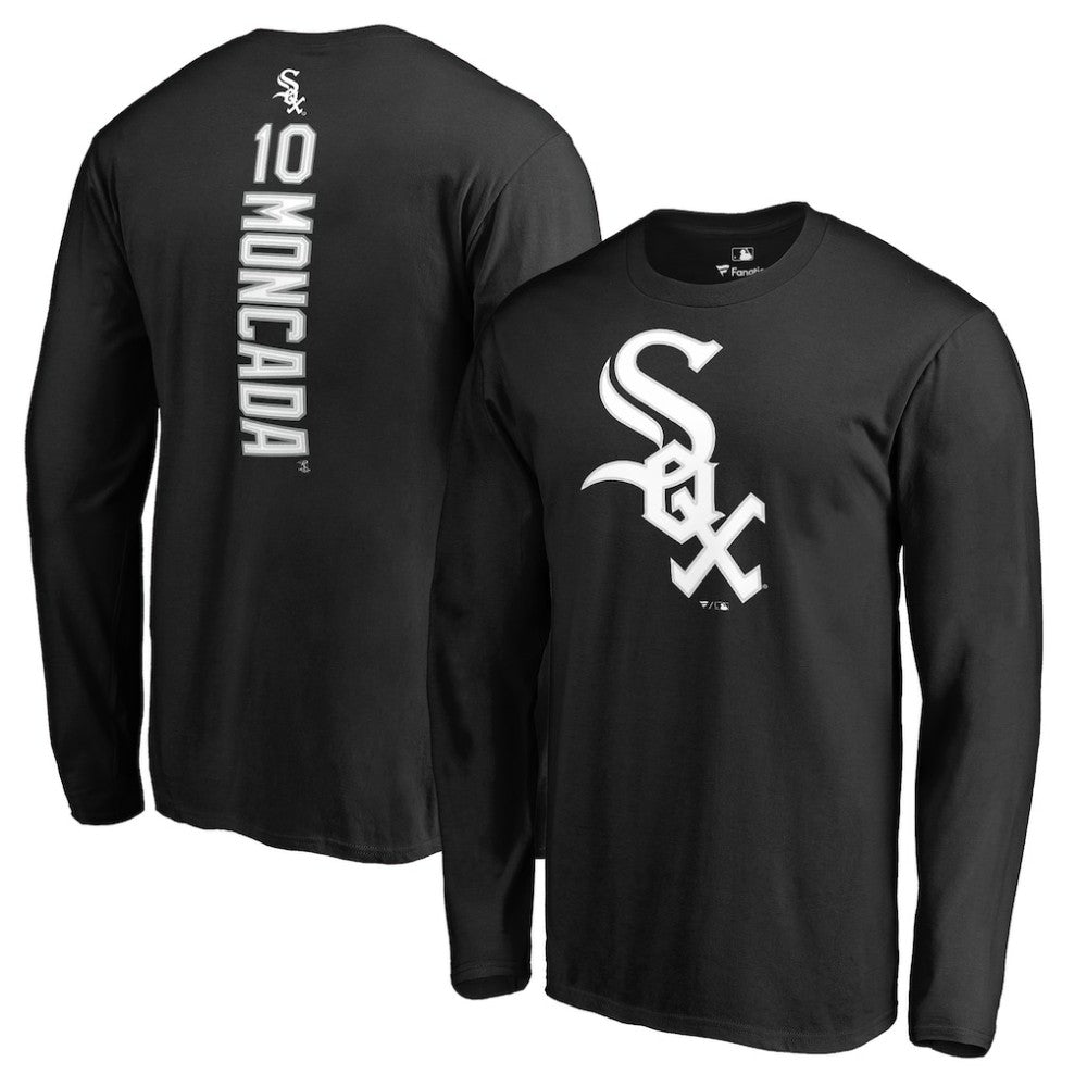 MLB Yoan Moncada Chicago White Sox Backer Long Sleeve T-Shirt