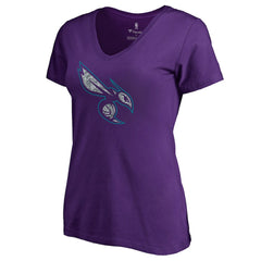 NBA Charlotte Hornets Women's Static Logo V-Neck T-Shirt