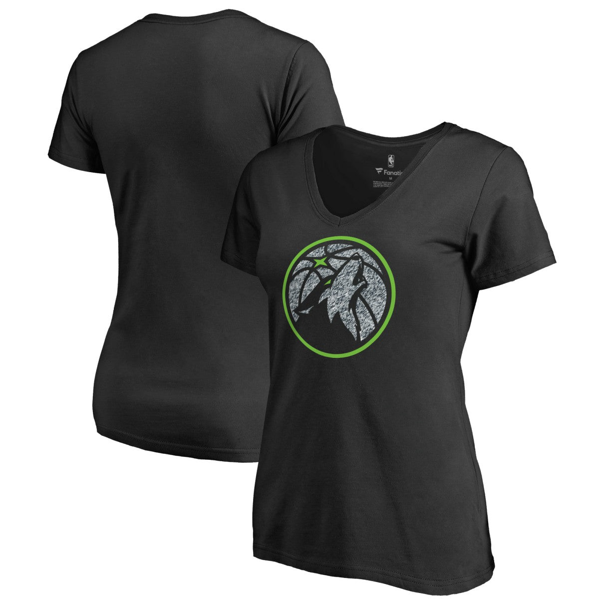 NBA Minnesota Timberwolves Women's Static Logo V-Neck T-Shirt