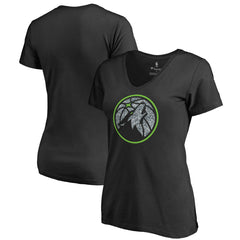 NBA Minnesota Timberwolves Women's Static Logo V-Neck T-Shirt