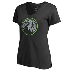 NBA Minnesota Timberwolves Women's Static Logo V-Neck T-Shirt