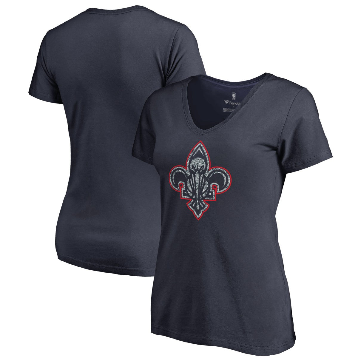 NBA New Orleans Pelicans Women's Static Logo V-Neck T-Shirt