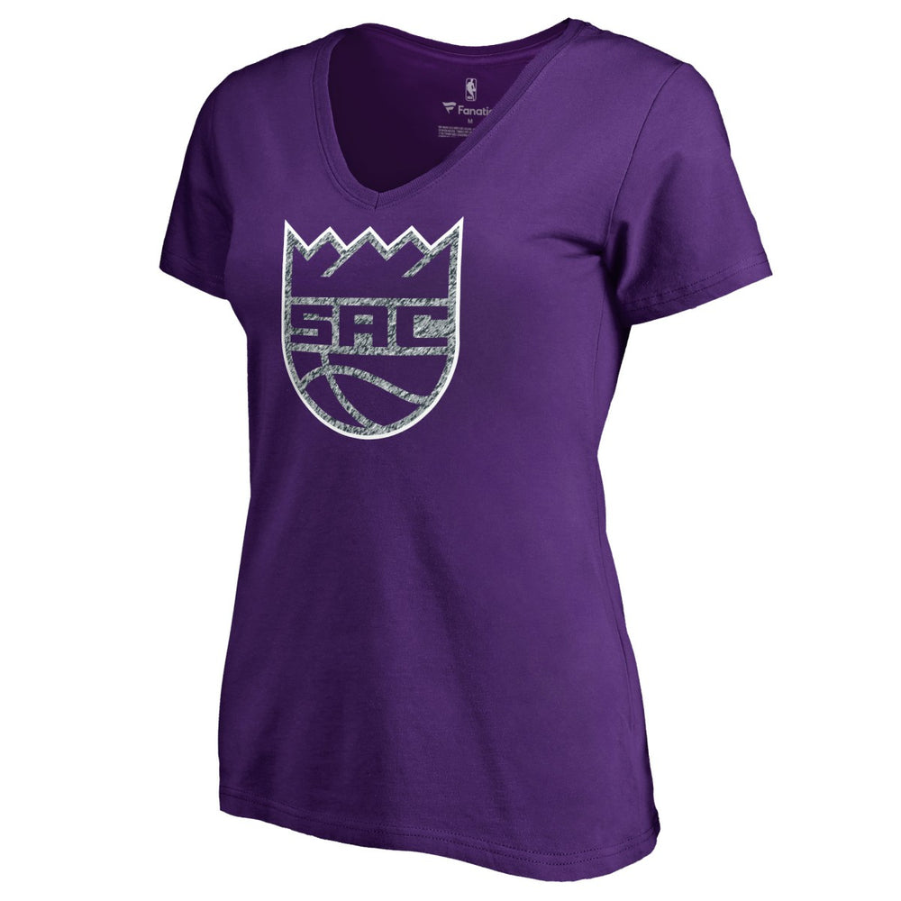 NBA Sacramento Kings Women's Static Logo V-Neck T-Shirt