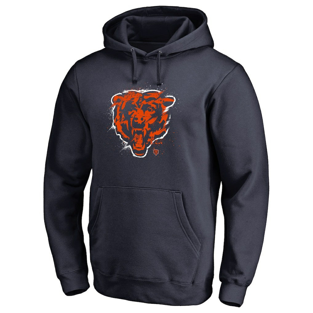 Splatter Logo Pullover Hoodie - Chicago Bears
