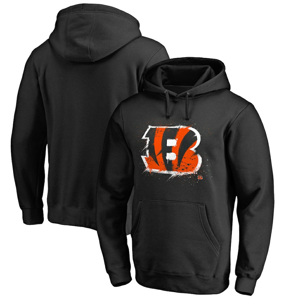 Splatter Logo Pullover Hoodie - Cincinnati Bengals