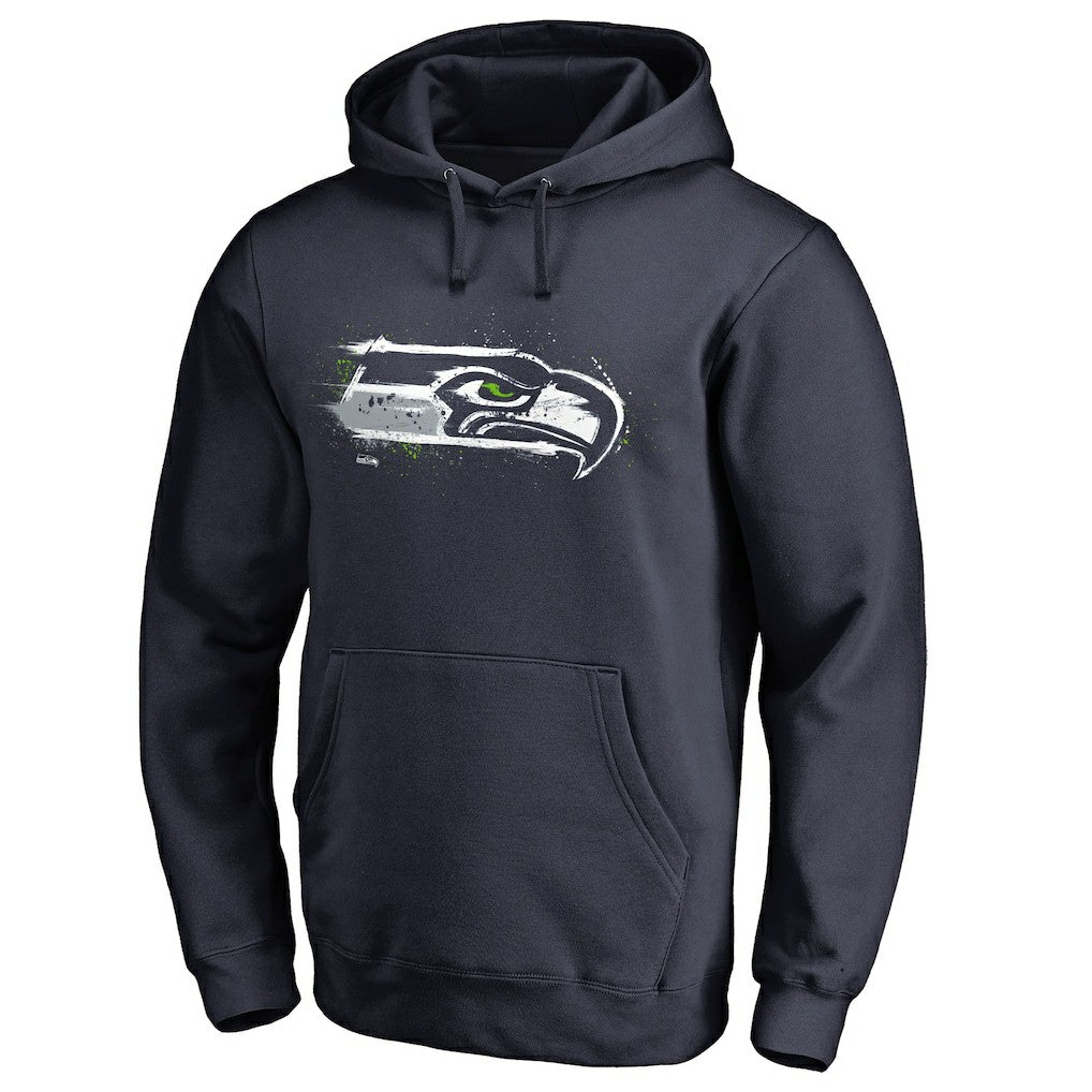 Splatter Logo Pullover Hoodie - Seattle Seahawks