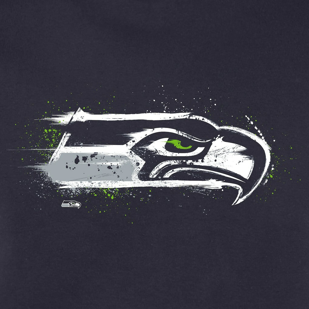 Splatter Logo Pullover Hoodie - Seattle Seahawks