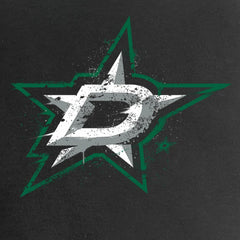NHL Black Dallas Stars Women's Splatter Logo V-Neck T-Shirt