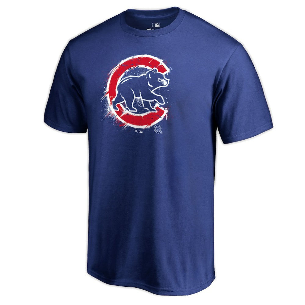 MLB Chicago Cubs Splatter Logo T-Shirt