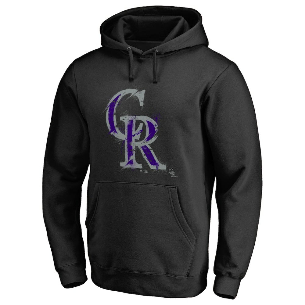 MLB Colorado Rockies Splatter Logo Pullover Hoodie