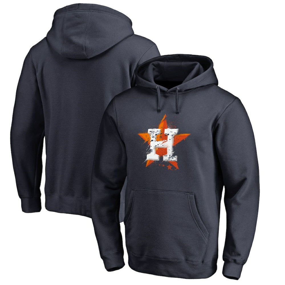 MLB Houston Astros Splatter Logo Pullover Hoodie