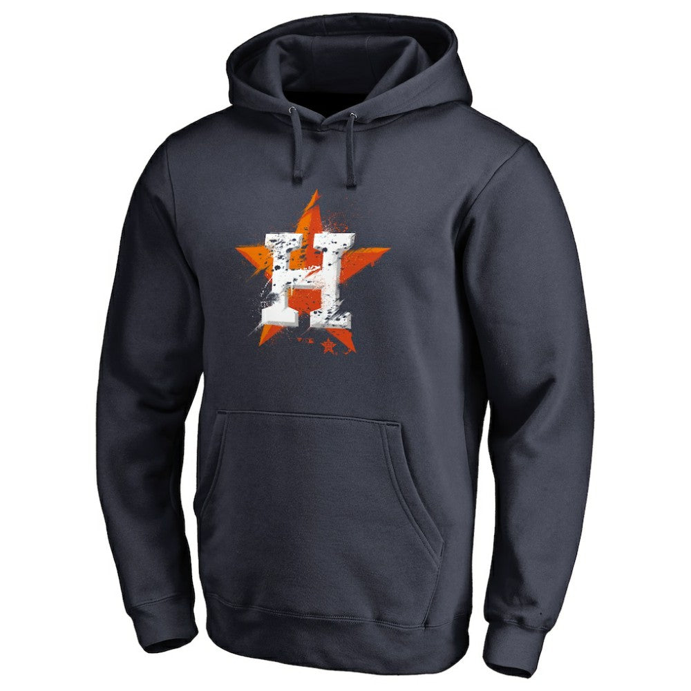 MLB Houston Astros Splatter Logo Pullover Hoodie
