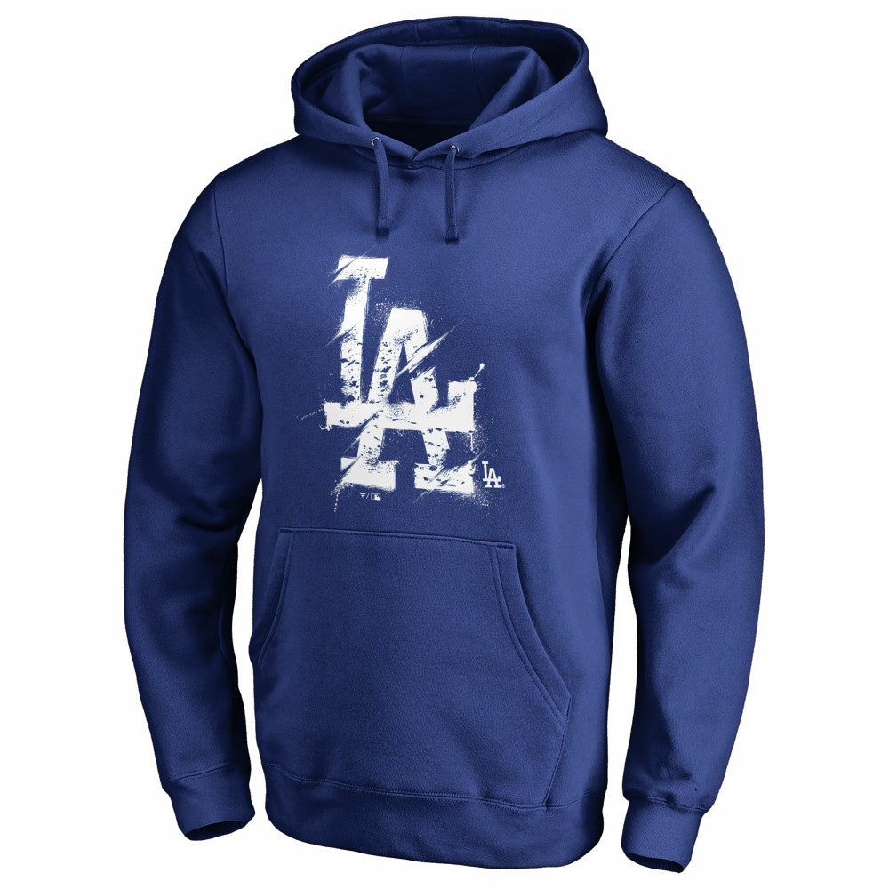 MLB Los Angeles Dodgers Splatter Logo Pullover Hoodie
