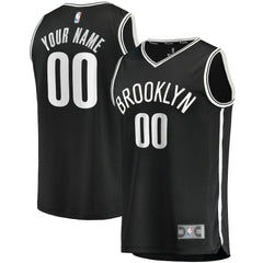 NBA Brooklyn Nets Fast Break Custom Replica Jersey Black