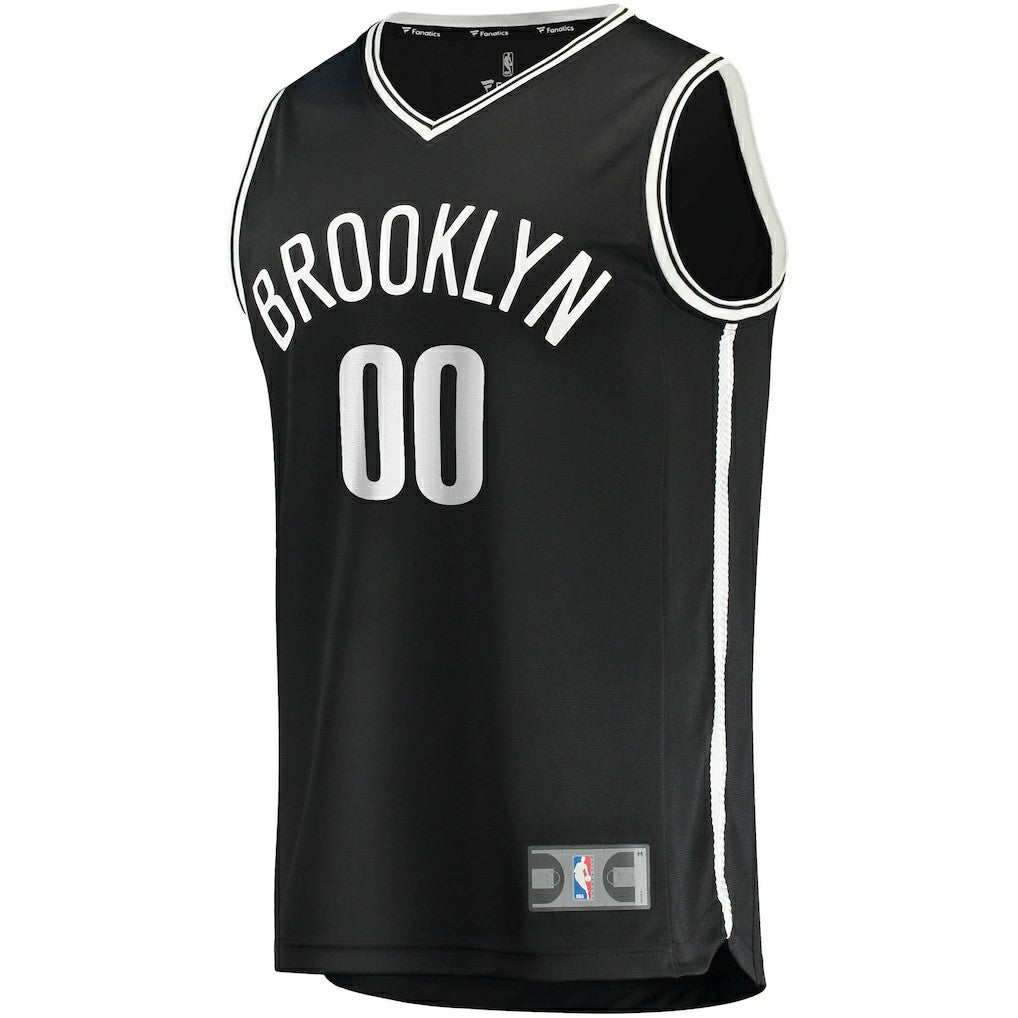 NBA Brooklyn Nets Fast Break Custom Replica Jersey Black