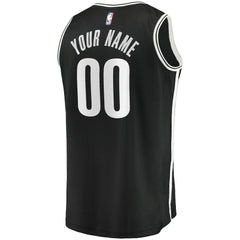 NBA Brooklyn Nets Fast Break Custom Replica Jersey Black