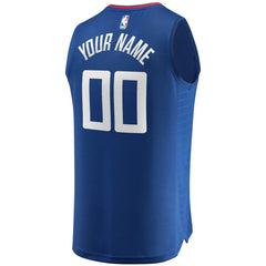 NBA LA Clippers Fast Break Custom Replica Jersey Royal