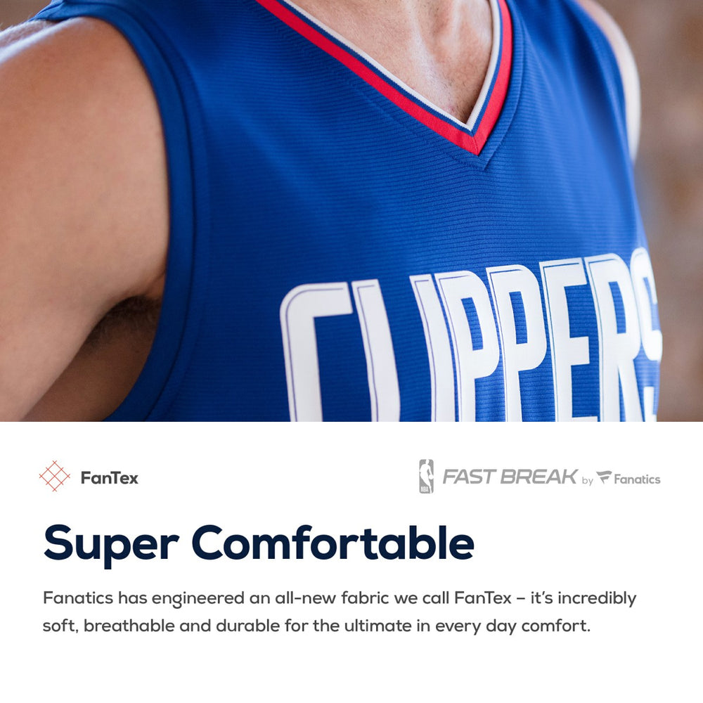 NBA LA Clippers Fast Break Custom Replica Jersey Royal