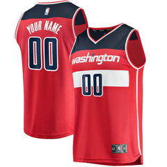 NBA Washington Wizards Fast Break Custom Replica Jersey Red
