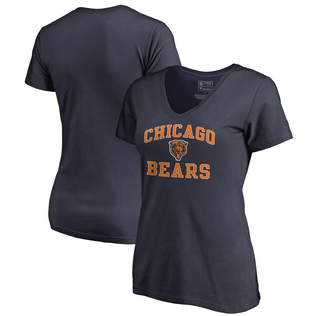 Women's Vintage Collection Victory Arch V-Neck T-Shirt - Chicago Bears