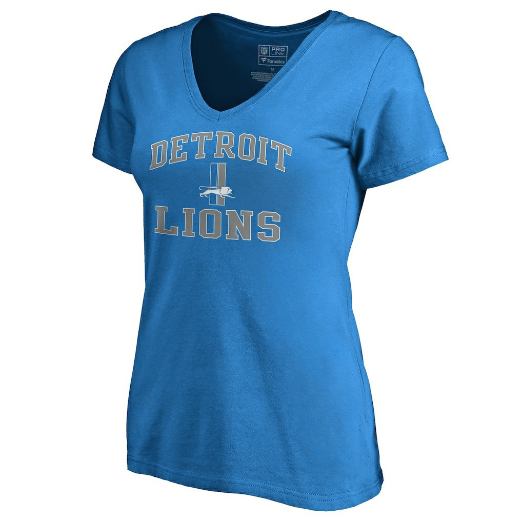 Women's Vintage Collection Victory Arch V-Neck T-Shirt - Detroit Lions