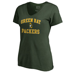 Women's Vintage Collection Victory Arch V-Neck T-Shirt - Green Bay Packers