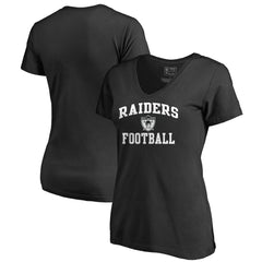 Women's Vintage Collection Victory Arch V-Neck T-Shirt - Las Vegas Raiders
