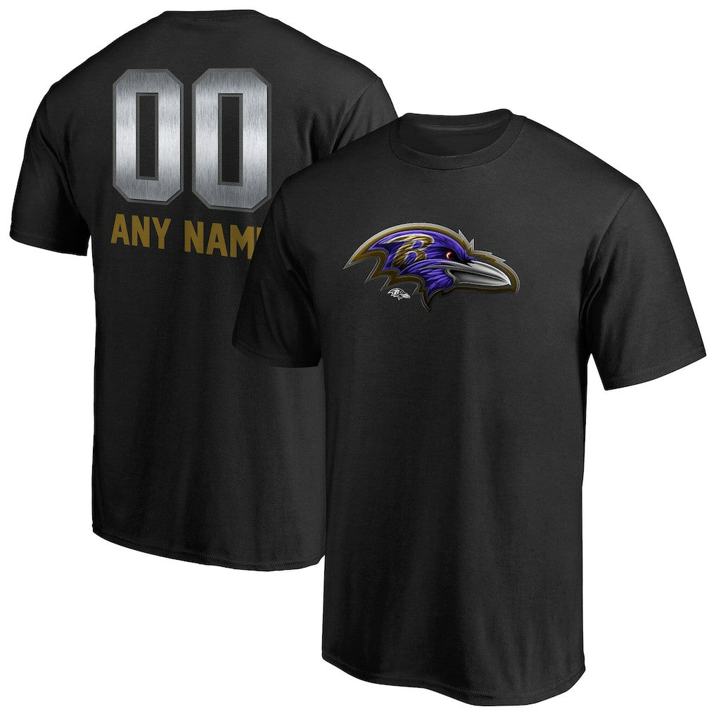 Personalized Midnight Mascot T-Shirt - Baltimore Ravens