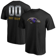 Personalized Midnight Mascot T-Shirt - Baltimore Ravens