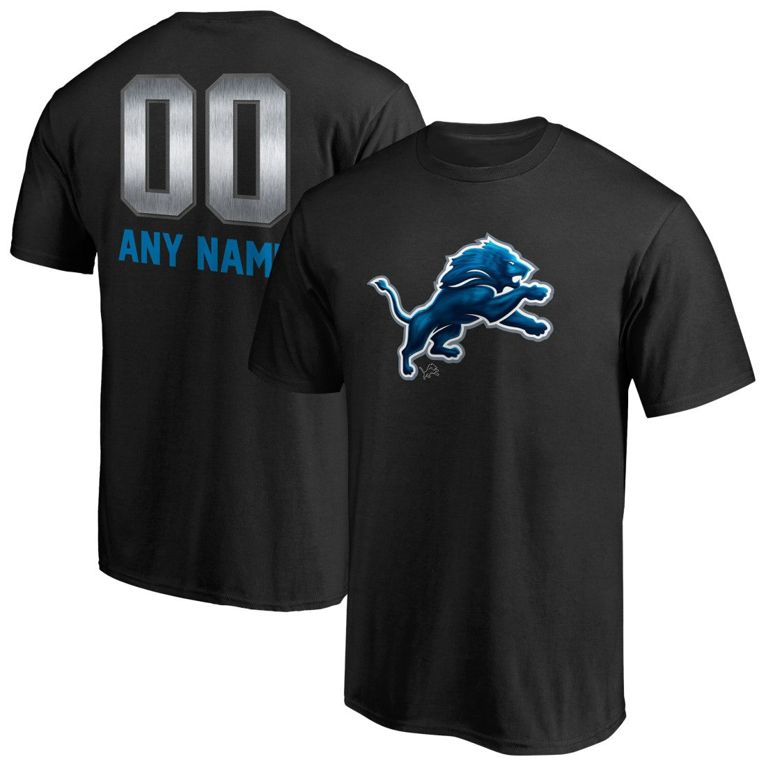 Personalized Midnight Mascot T-Shirt - Detroit Lions