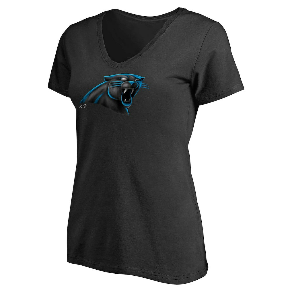 Women's Personalized Midnight Mascot T-Shirt - Carolina Panthers
