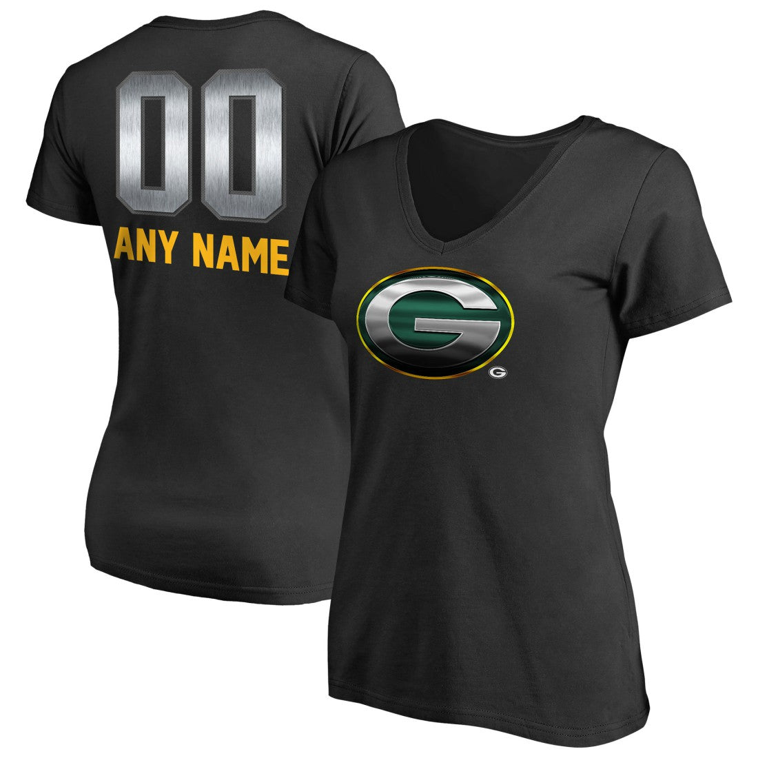 Women's Personalized Midnight Mascot T-Shirt - Green Bay Packers