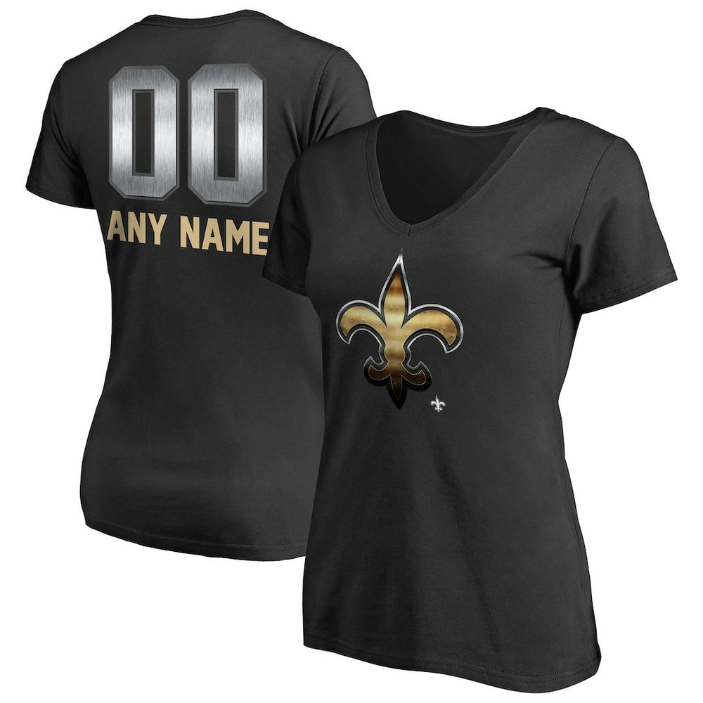 Women's Personalized Midnight Mascot T-Shirt - New Orleans Saints