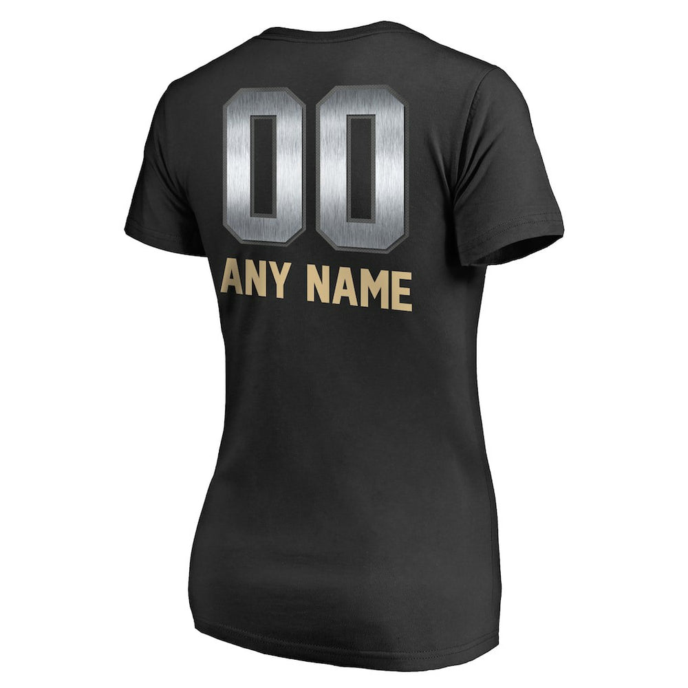 Women's Personalized Midnight Mascot T-Shirt - New Orleans Saints