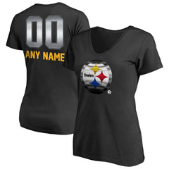 Women's Personalized Midnight Mascot T-Shirt - Pittsburgh Steelers