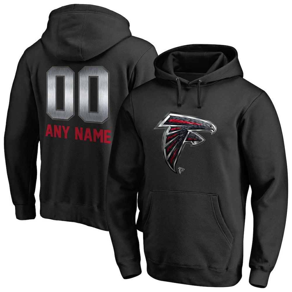 Personalized Midnight Mascot Pullover Hoodie - Atlanta Falcons